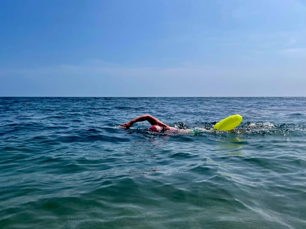 Swimming across the English Channel for Ogyre.